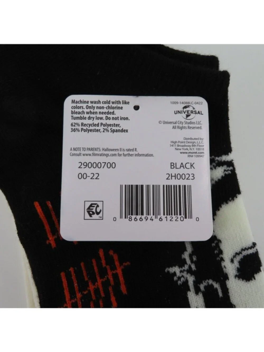Halloween II Michael Myers Womens 4-10 No Show Socks Kill Count Horror Movie NEW